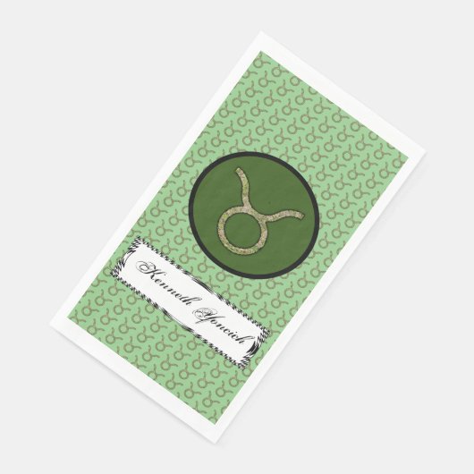 Taurus Zodiac Symbol Element van Kenneth Yoncich Servet (Hoek)