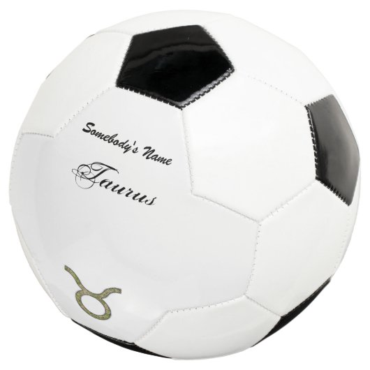 Taurus Zodiac Symbol Element van Kenneth Yoncich Voetbal (Drie kwart)