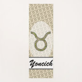 Taurus Zodiac Symbol Element van Kenneth Yoncich Yogamat (Voorkant)