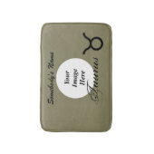 Taurus Zodiac Symbol Standard van Kenneth Yoncich Badmat (Voorkant Verticaal)