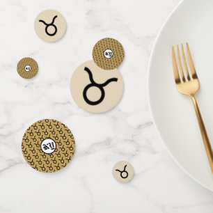 Taurus Zodiac Symbol Standard van Kenneth Yoncich Confetti