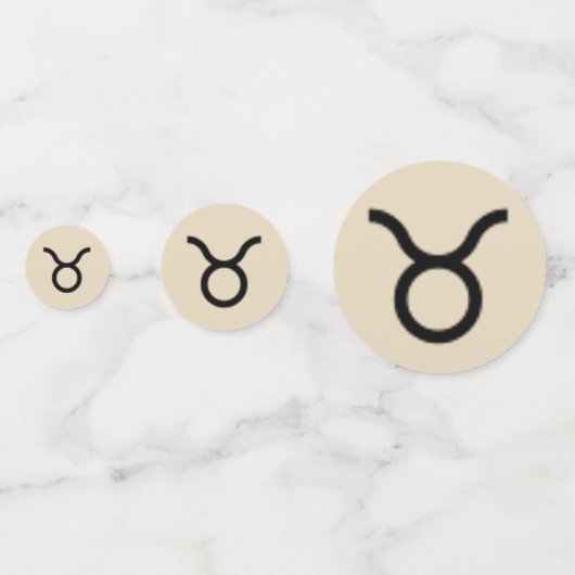 Taurus Zodiac Symbol Standard van Kenneth Yoncich Confetti (Voorkanten)