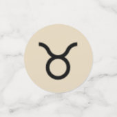 Taurus Zodiac Symbol Standard van Kenneth Yoncich Confetti (Kleine voorkant)