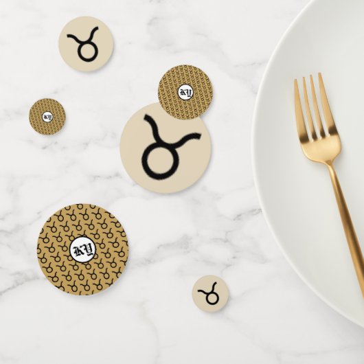 Taurus Zodiac Symbol Standard van Kenneth Yoncich Confetti (Groep)