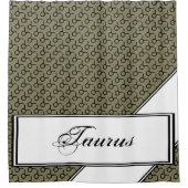 Taurus Zodiac Symbol Standard van Kenneth Yoncich Douchegordijn (Voorkant)