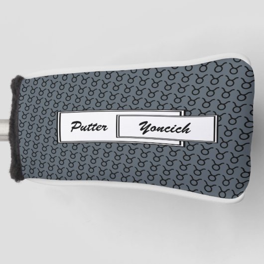 Taurus Zodiac Symbol Standard van Kenneth Yoncich Golfheadcover (Voorkant)