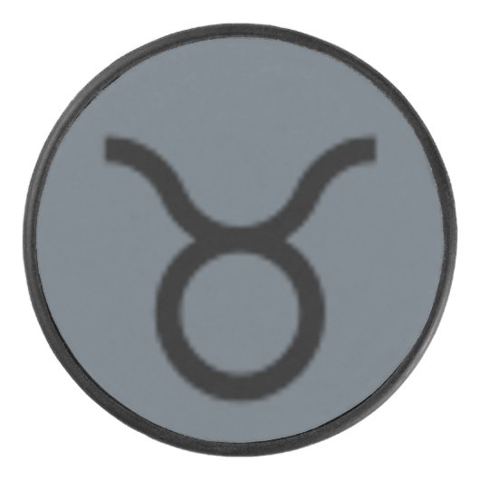 Taurus Zodiac Symbol Standard van Kenneth Yoncich Hockey Puck (Voorkant)