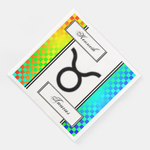 Taurus Zodiac Symbol Standard van Kenneth Yoncich Servetten