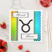 Taurus Zodiac Symbol Standard van Kenneth Yoncich Servetten (Insitu)