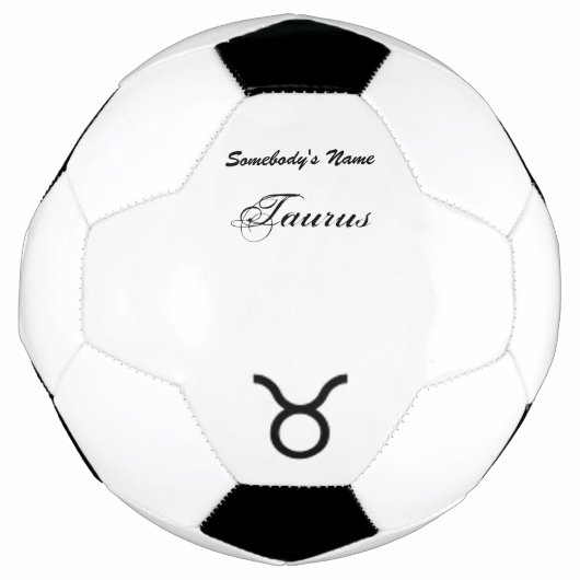 Taurus Zodiac Symbol Standard van Kenneth Yoncich Voetbal (Voorkant)