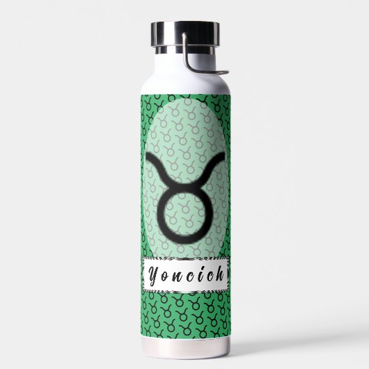 Taurus Zodiac Symbol Standard van Kenneth Yoncich Waterfles (Links)