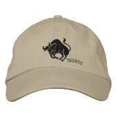 Taurus Zodiac Symbool Embroidery Pet (Voorkant)