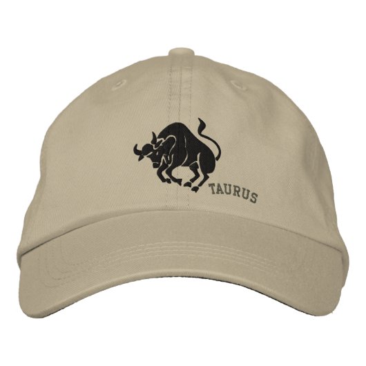 Taurus Zodiac Symbool Embroidery Pet (Voorkant)