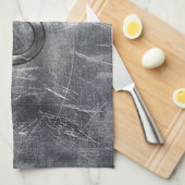 Taurus Zodiac Symbool in gekromde stijl Theedoek (Quarter Fold)