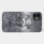 Taurus Zodiac-symbool in Grunge Metallic Style Case-Mate iPhone Case (Achterkant (horizontaal))