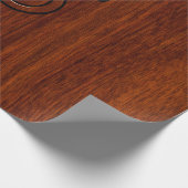 Taurus Zodiac Symbool in Mahogany Style print Cadeaupapier (Hoek)