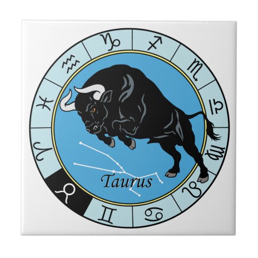 taurus zodiac tegeltje (Voorkant)