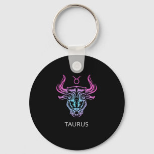 Taurus Zodiac-teken Het bull Design Birthday Gift Sleutelhanger