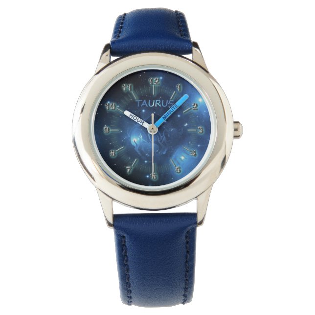 Taurus zodiac-teken horloge (Voorkant)