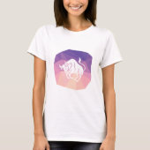 Taurus zodiac-teken moderne stier t-shirt (Voorkant)