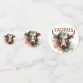 Taurus Zodiac thema verjaardagsfeestje Confetti (Achterkanten)