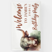 Taurus Zodiac Thema Verjaardagsfeestje Welkomstbor Spandoek (Verticaal)