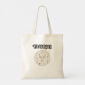 taurus zodiac tote bag (Achterkant)