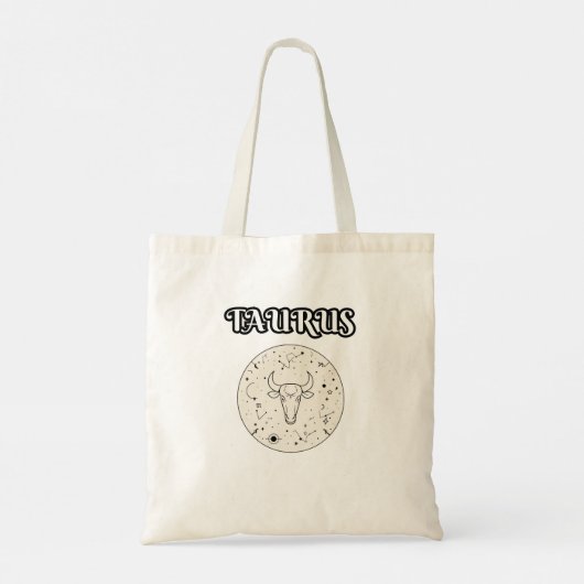 taurus zodiac tote bag (Achterkant)