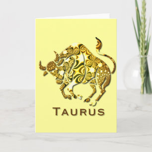Taurus Zodiac Wenskaart Kaart