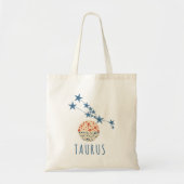 Taurus-zodiateken Tote Bag (Voorkant)