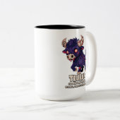 Taurus Zombie Tweekleurige Koffiemok (Voorkant rechts)