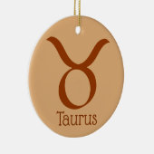 Taurus Zonneteken Dierenriem Symbool Keramisch Ornament (Rechts)