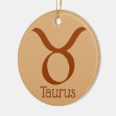 Taurus Zonneteken Dierenriem Symbool Keramisch Ornament (Links)