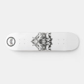 Taurus Zwarte en witte lijntekendieren Persoonlijk Skateboard (Horizontaal)