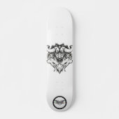 Taurus Zwarte en witte lijntekendieren Persoonlijk Skateboard (Voorkant)