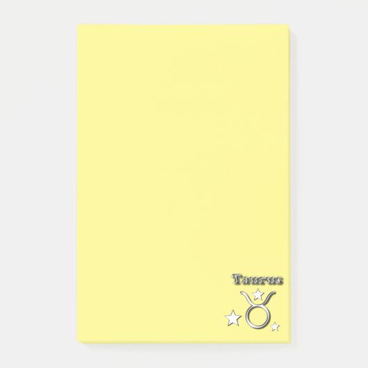 Tauruschroomsymbool Post-it® Notes (Voorkant)