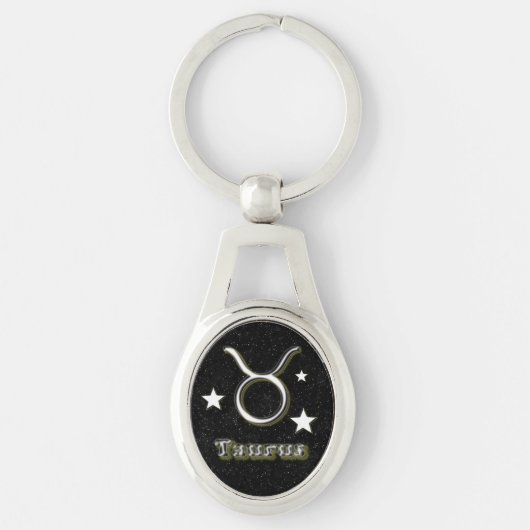 Tauruschroomsymbool Sleutelhanger (Voorkant)