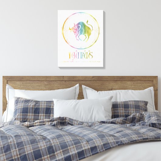 Tauruscompatibiliteit ontworpen canvas afdruk (Insitu (Slaapkamer))