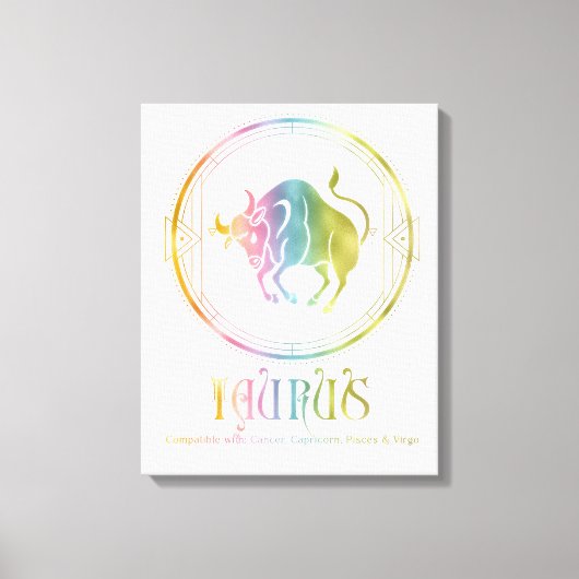 Tauruscompatibiliteit ontworpen canvas afdruk (Voorkant)