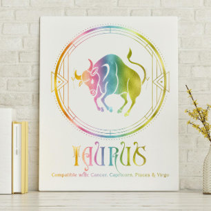 Tauruscompatibiliteit ontworpen canvas afdruk