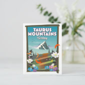 Taurusgebergte Turkije reisposter. Briefkaart (Staand voorkant)