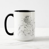 TaurusGirl 15oz Zwarte Rand Mok (Links)