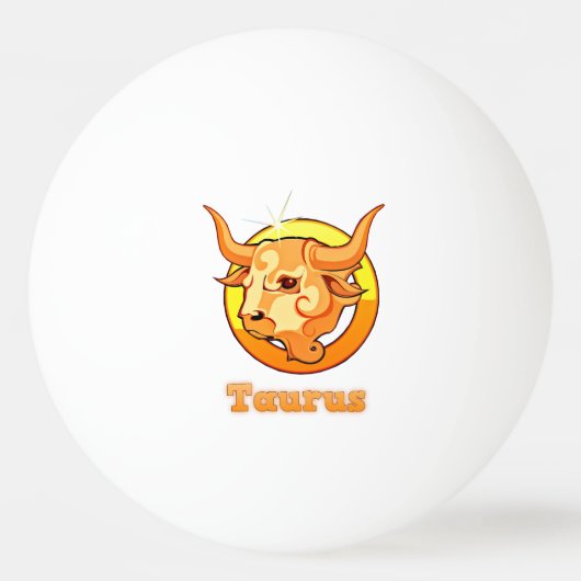 Taurusillustratie Pingpongbal (Voorkant)