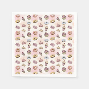 Taurusringen Cupcakes Cadeau voor Bakker Verjaarda Servet