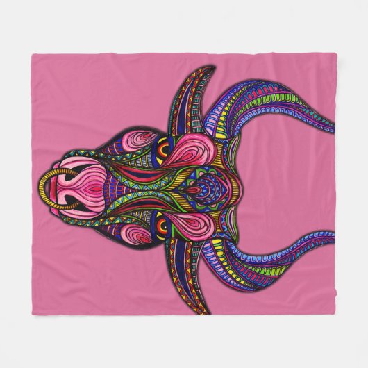 Taurussymbool Fleece Deken (Voorkant (Horizontaal))