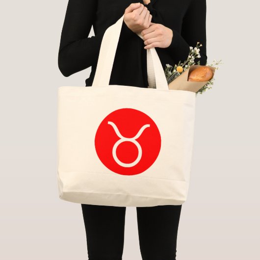 Taurussymbool Grote Tote Bag (Voorkant (product))