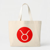 Taurussymbool Grote Tote Bag (Voorkant)