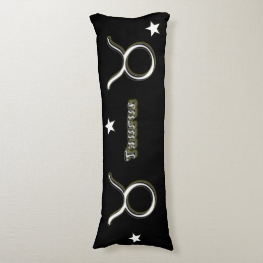 Taurussymbool Lichaamskussen (Voorkant Verticaal)