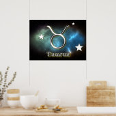 Taurussymbool Poster (Keuken)