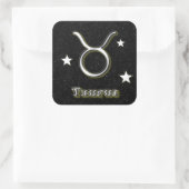 Taurussymbool Vierkante Sticker (Tas)